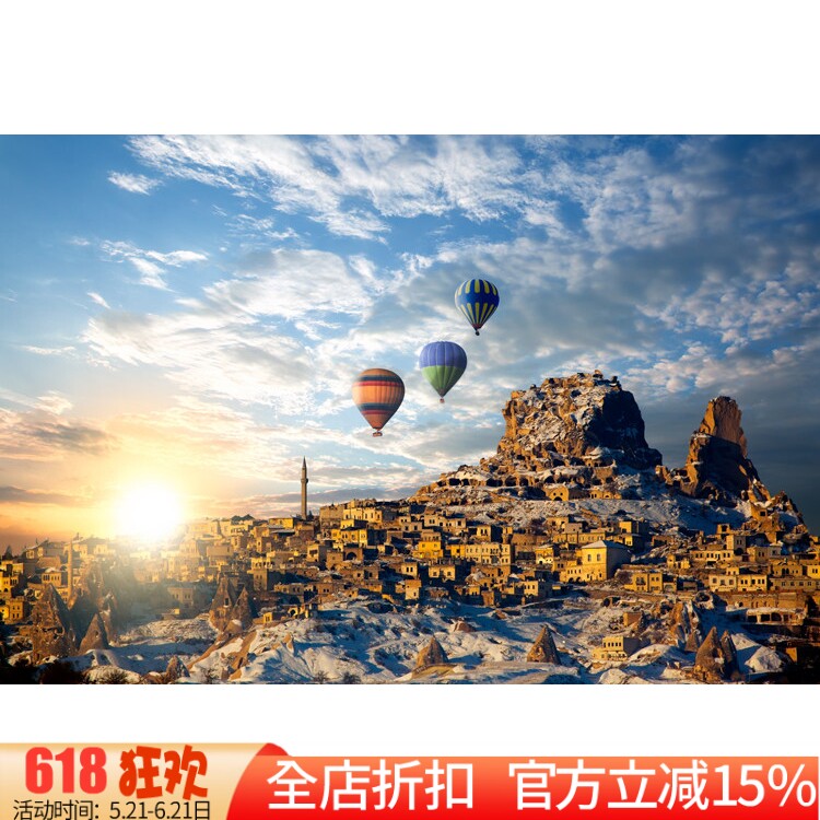 新款印花正品DMC十字绣客厅卧室欧式油画普罗旺斯之夏-热气球之旅