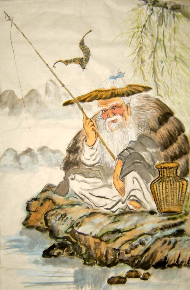 精准印花dmc十字绣水墨人物竖版