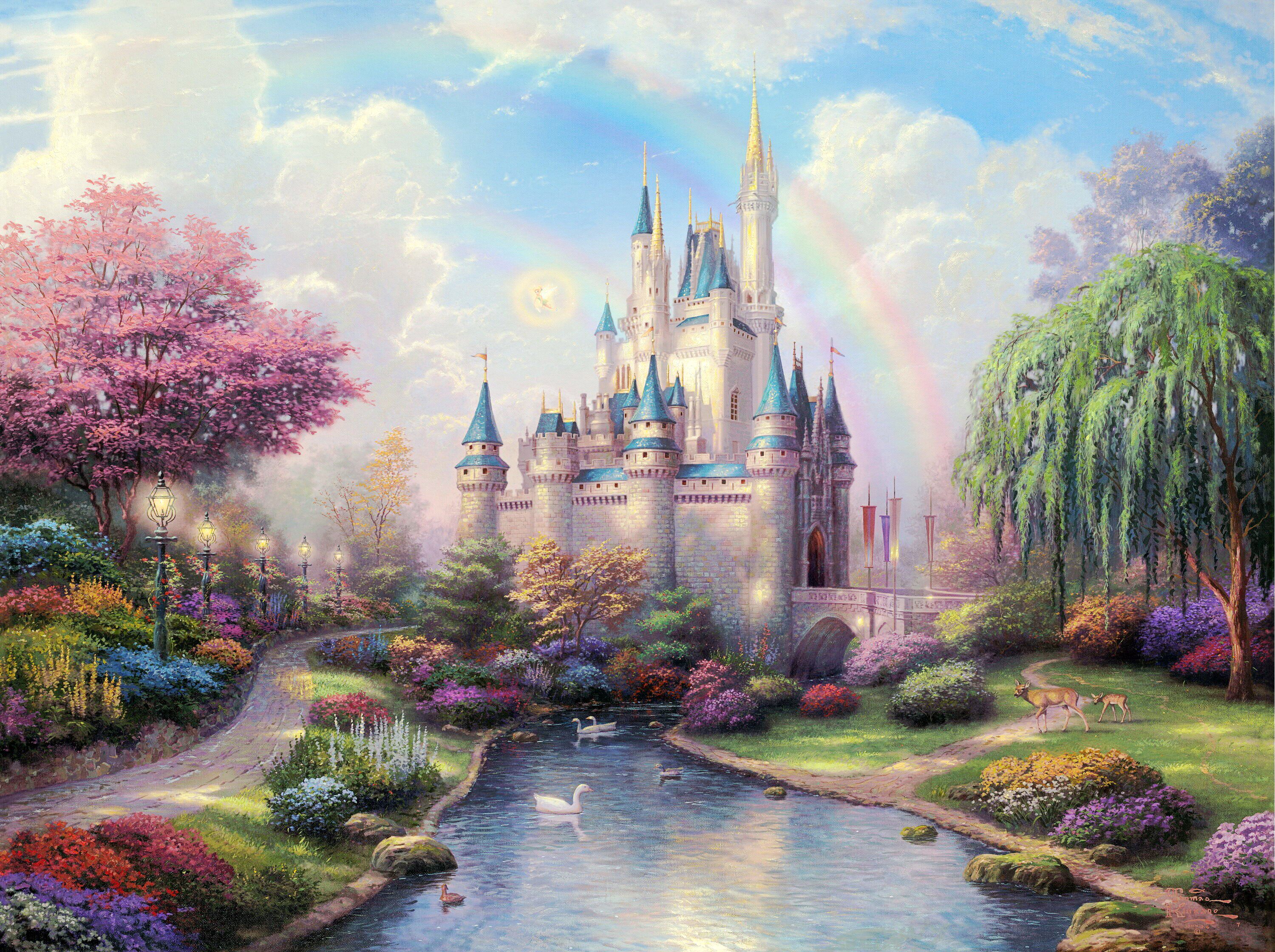 新款印花DMC纯棉绣线十字绣正品 客厅卧室风景油画 灰姑娘的城堡