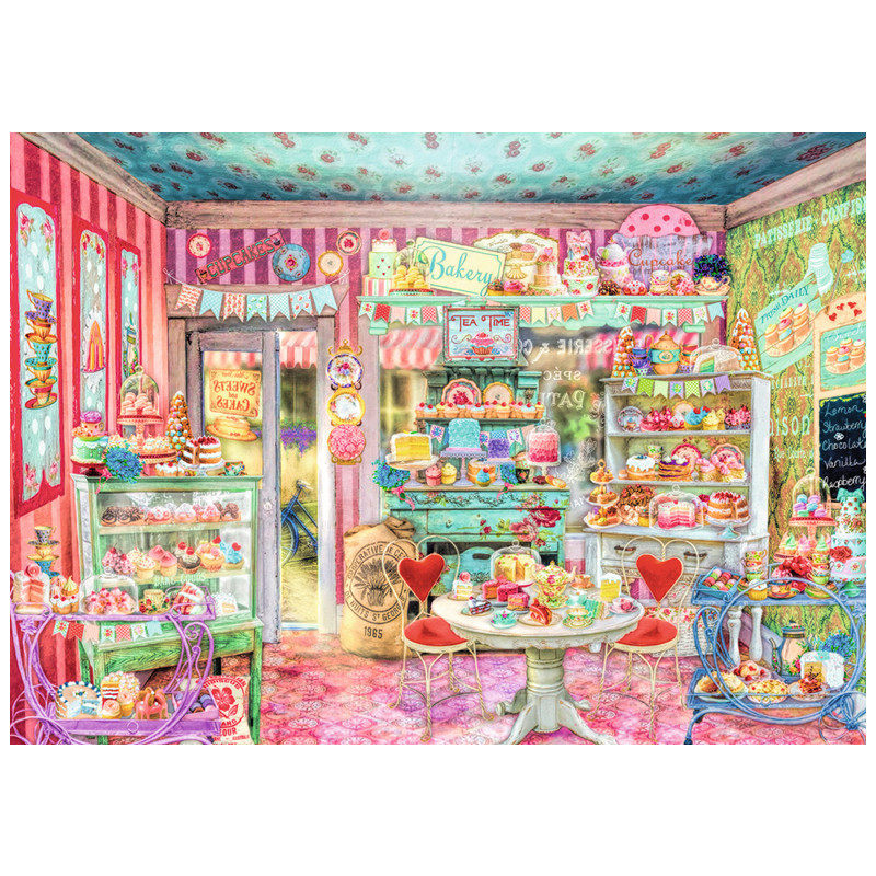 新款精准印花DMC十字绣线绣正品 客厅卧室儿童房挂画 糖果商店