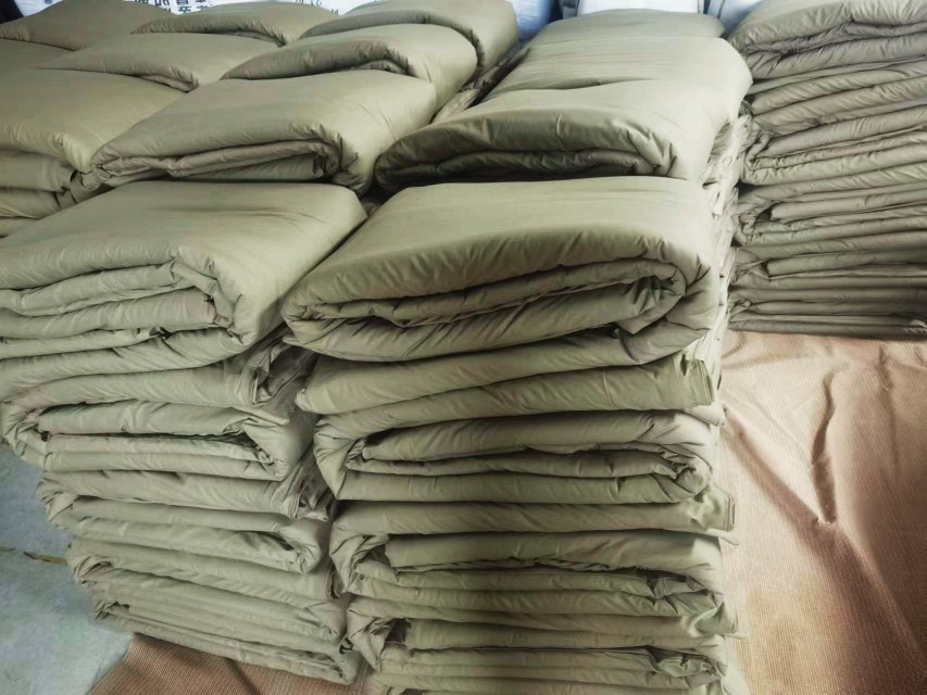 纯棉被套军绿棉被加厚保暖棉花被子劳保被褥套装学生宿舍单人褥子