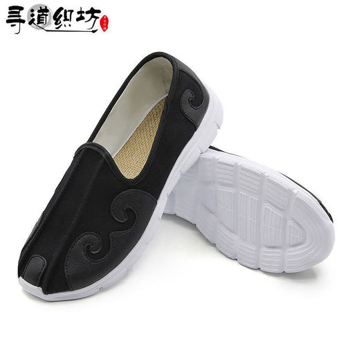轻质软底云勾鞋传统祥云道士布鞋