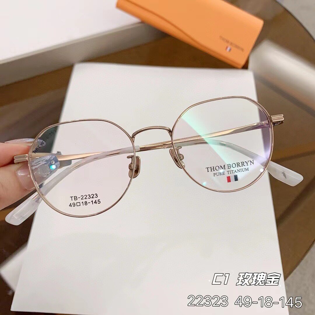 日系纯钛防雾防蓝光近视眼镜男女