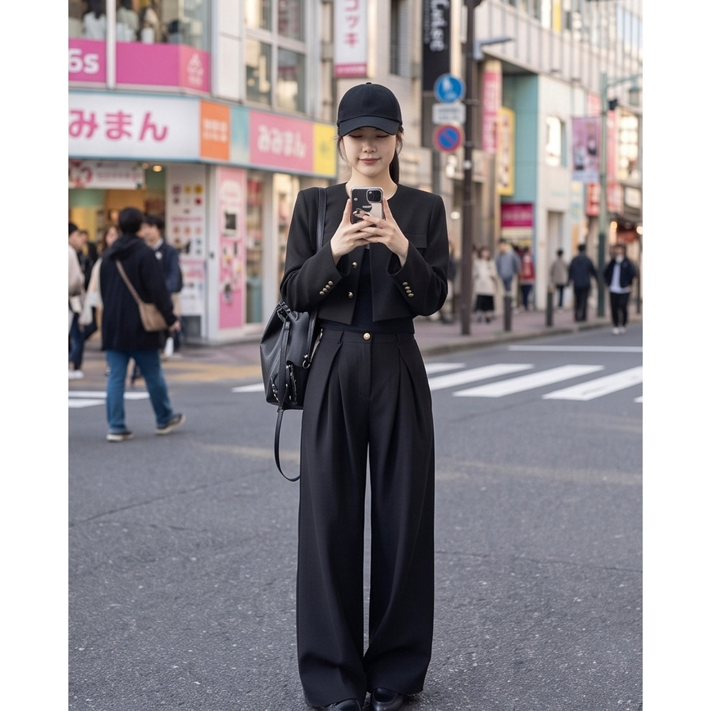【送运费险】短款西服外套阔腿裤