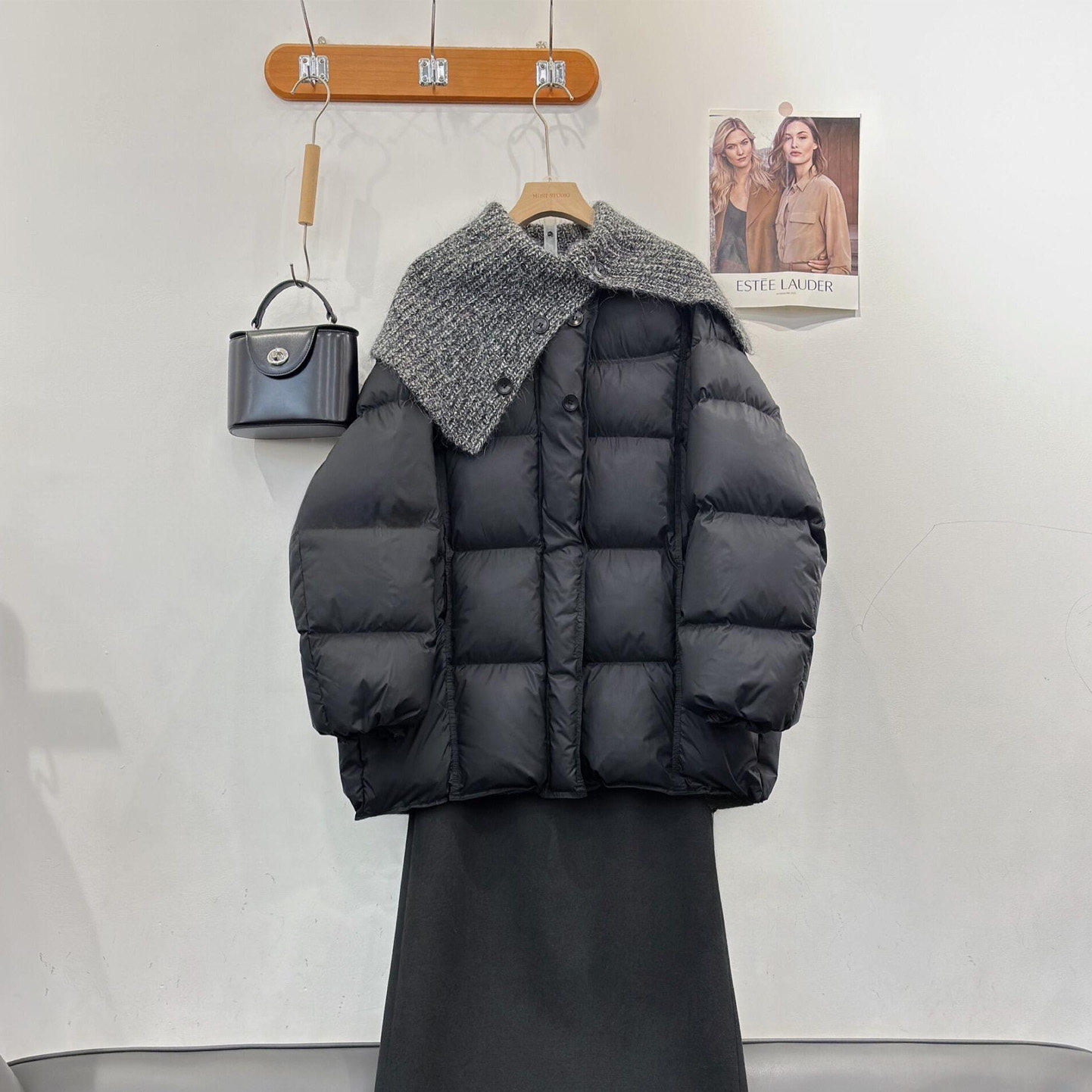 【送运费险】黑色高品质保暖棉服