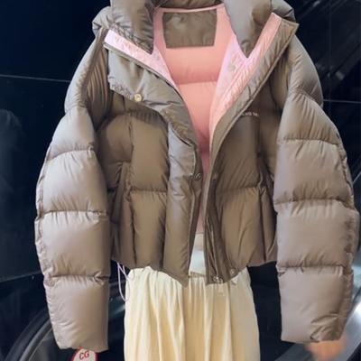 韩版小个子短款棉服外套女保暖