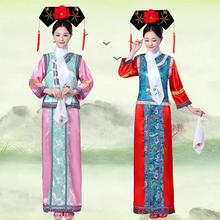 清朝格格服古装女福晋宫女演出服1