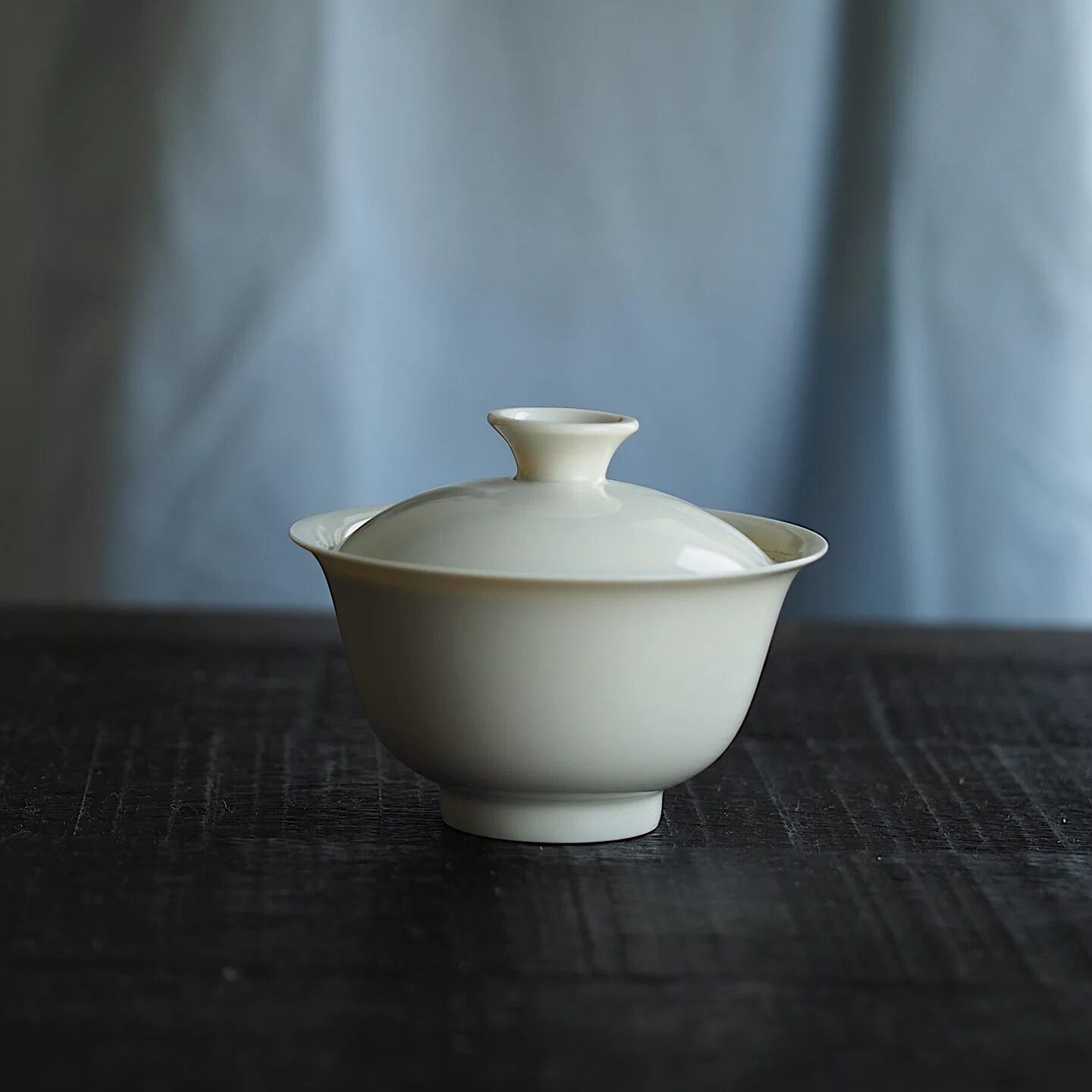 “真的不烫手”全手工制草木灰釉盖碗小茶杯景德镇「雲里」定制款