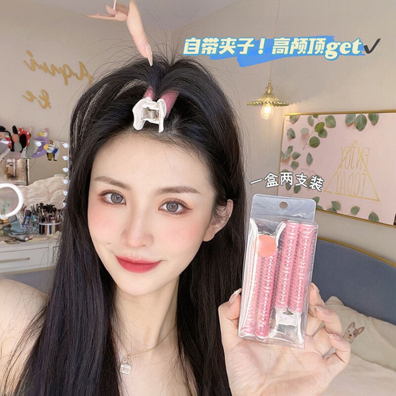 空气刘海夹前额卷发筒头顶发夹发根头发蓬松神器发卡甜美定型夹子