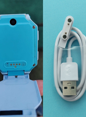 适用子腾园电话手表Fwatch充电器磁二针四针5针通用磁吸充电线4G