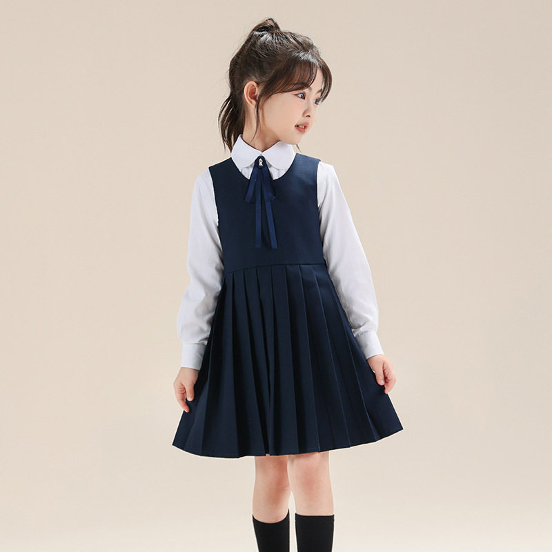 中小学生JK学院风背心连衣裙