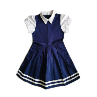 崇左市公立校服附一小小学女生夏连衣裙附二小附三小附四小女校服