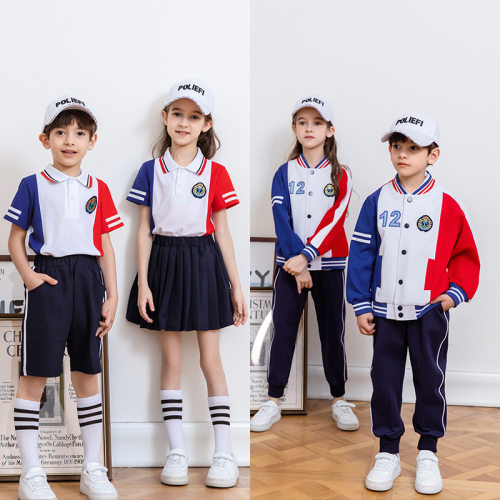 童趣同伴夏款中小学生校服幼儿园园服班服一年级运动会夏装春秋装