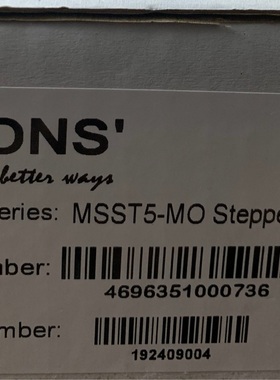 MOONS'鸣志驱动器：带程序MSST5-S/MSST5-MO/Y2SMSST5-S型号现货
