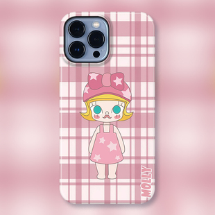 星座Molly天秤座-适用iphone15promax手机壳茉莉画家苹果12菲林壳14promax手机壳女13Pro创意IP盲盒卡通XR/XS