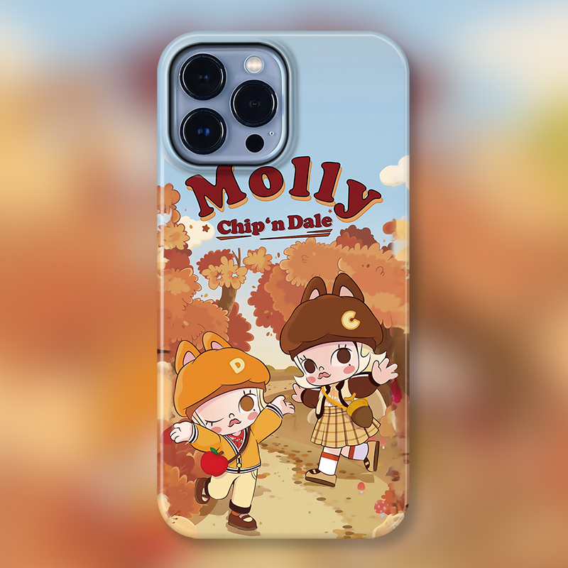 POP周边Molly手办DISNEY奇奇蒂蒂16适用iPhone15Promax苹果手机壳14防摔套13个性11可爱盲盒复古卡通海报茉莉