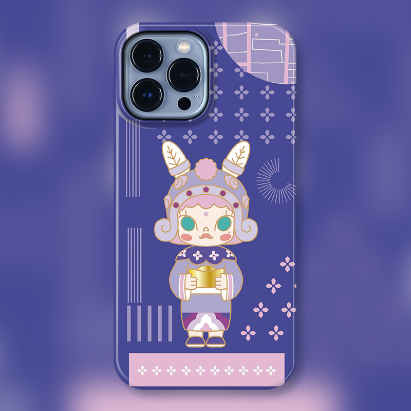 POP玛特新年贺岁Molly适用iPhone15Promax苹果手机壳潮牌14防摔套13个性12女11可爱卡通明星同款盲盒茉莉招财