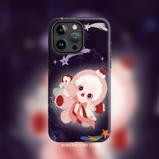 SP小蛋糕苹果17支架手機殼新款 14可爱卡通13pm全包磁吸17Air不眠剧场保护套 适用iPhone16Promax外壳15pro女款