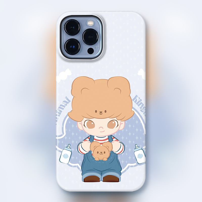 POP玛特动物王国适用iPhone15Promax苹果手机壳潮牌14防摔套13个性12女11可爱卡通明星同款盲盒小熊奶爸DIMOO