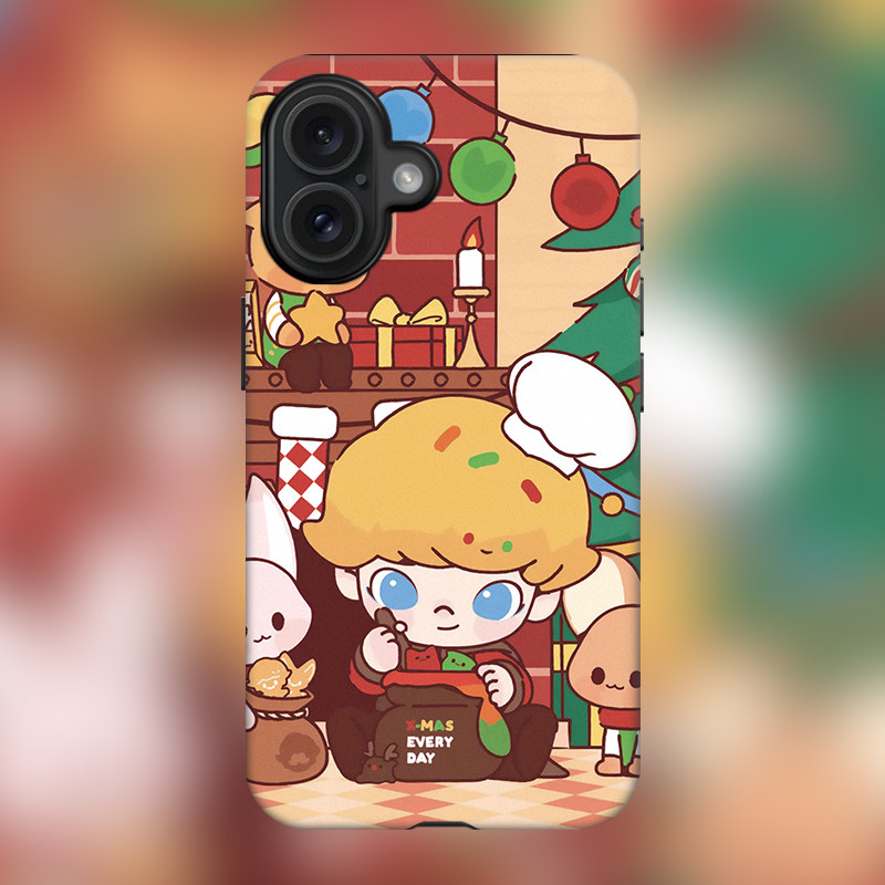 玛特潮玩新款16plus圣诞雪人Dimoo适用iPhone15Promax苹果手机壳14防摔套13磨砂可爱卡通奇迹男孩磁
