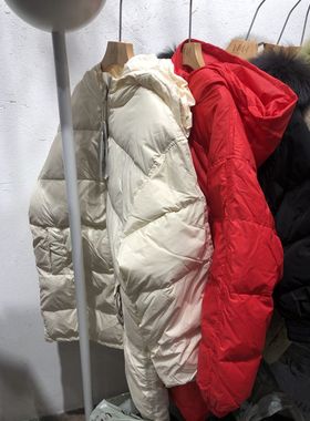 啦芙莱童装 连帽秋冬男童女童儿童中大童超轻柔中长款羽绒服63703