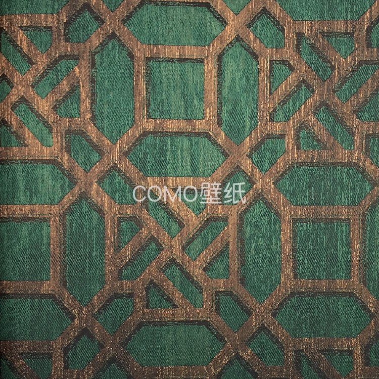 新中式提花暗黑色系KTV无缝墙布PT1-018 019 020 021 029 030 031