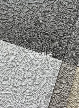 高级感阻燃耐擦洗厚重压纹PVC十字布基墙布BT6031 6032 6033 6034