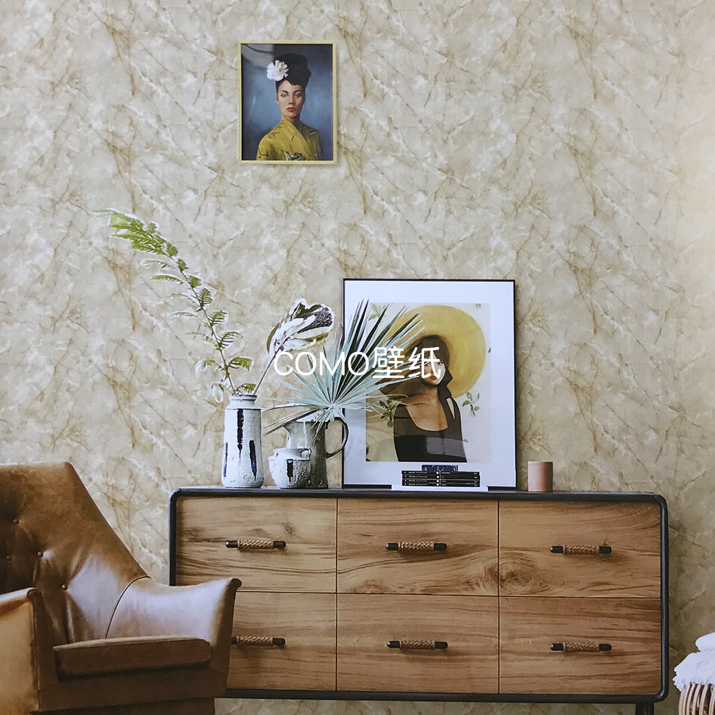 嘉佰丽Gabryl 大理石纹电视背景无缝墙布GBL4319 4325 4329 4346