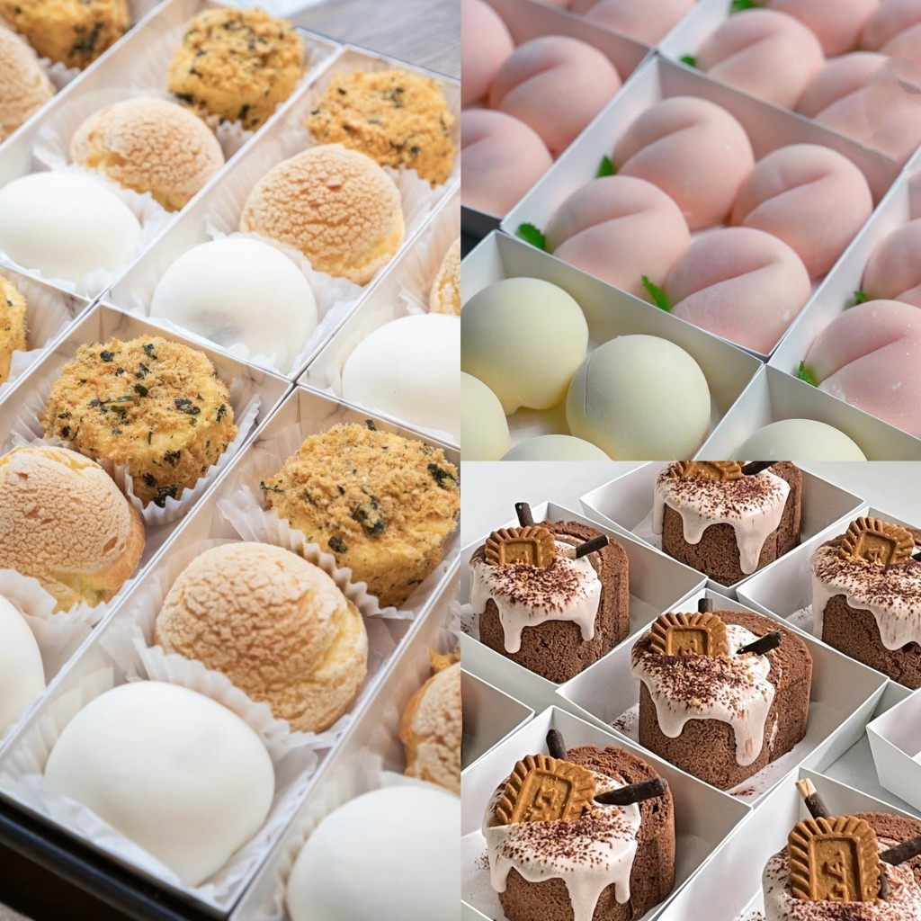 青团奶盖蛋糕卷包装盒透明盖方形白色肉松小贝西点盒雪媚娘打包盒