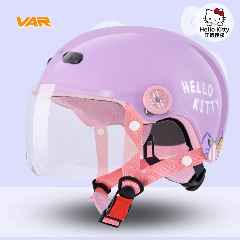 VAR联名儿童摩托车四季半盔
