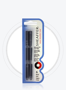 Sheaffer/犀飞利VFM钢笔墨囊REFILLS 配件一次性墨水胆6支装-黑色