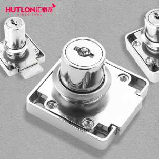 汇泰龙抽屉锁自动柜门锁家用办公桌暗装 衣柜锁柜锁抽届锁长短镀镍