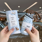 日本Wpc.飞行犬联名五折迷你遮阳伞超轻黑胶晴雨防晒紫外线太阳伞