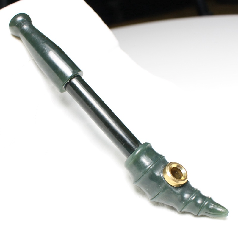 雲海缘原创新品和田玉青玉雕刻独角兽角循环过滤细支烟嘴玉石清肺