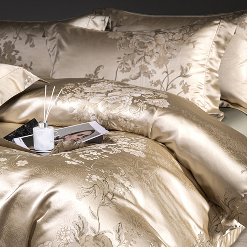 高端轻奢140S锦缎四件套高级感