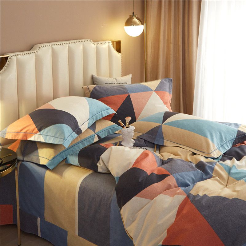 秋冬加厚80支纯棉磨毛四件套高端