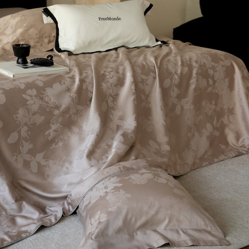 高级感100S天丝棉蚕丝夏被四件套