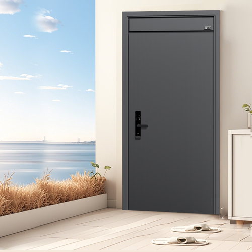 加高门楣指纹锁防盗安全门