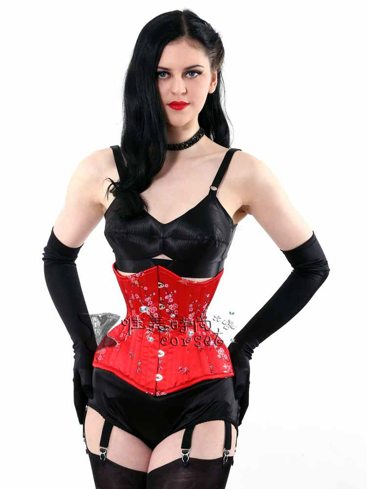 新品哥特式宫廷钢骨束腰塑身收腹马甲corset收腰女式束身衣塑腰衣