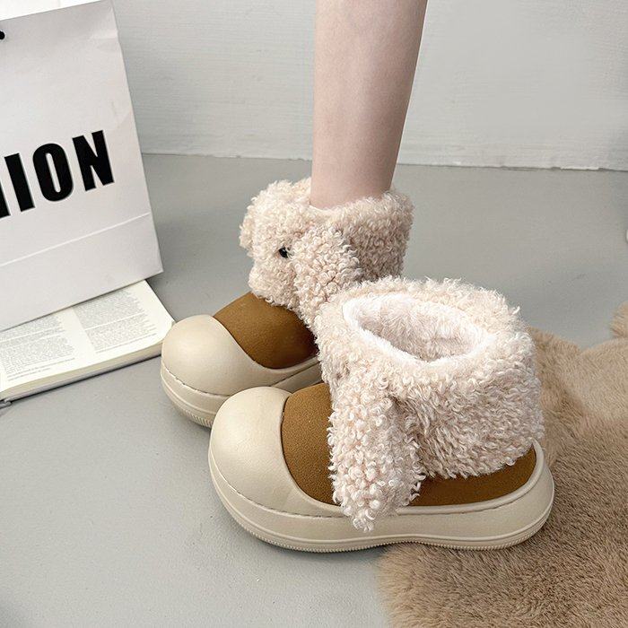 时尚雪地靴秋冬款新中式舒适保暖高帮软底时尚巨厚配裙子毛毛棉鞋,女鞋,时尚雪地靴,淘宝优惠券,粉丝福利购,淘宝优惠卷