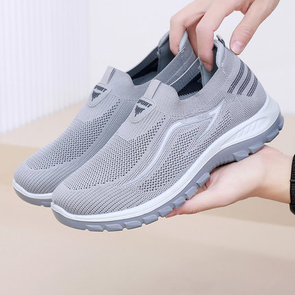 12315 68815男网鞋老北京布鞋袜子口男士休闲鞋宽松透气网鞋男