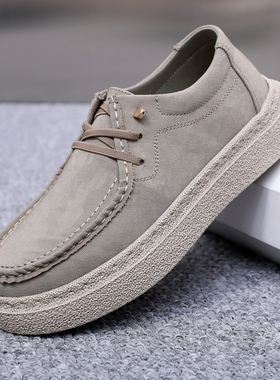 布瑞京31187新款男鞋老北京布鞋男运动爸爸鞋系带帆布休闲鞋子潮