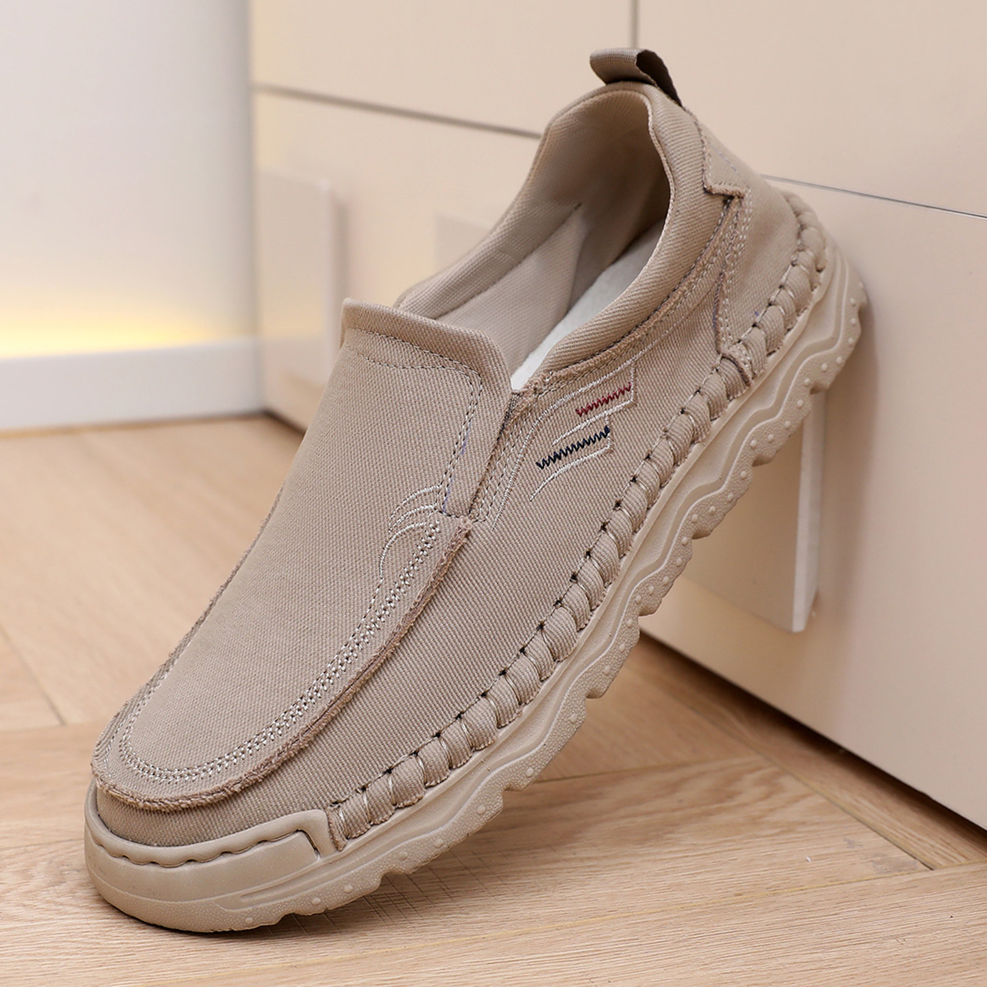 布瑞京31189轻便舒适一脚蹬懒人鞋休闲透气软底男鞋布鞋子板鞋,流行男鞋,单鞋,淘宝优惠券,粉丝福利购,淘宝优惠卷