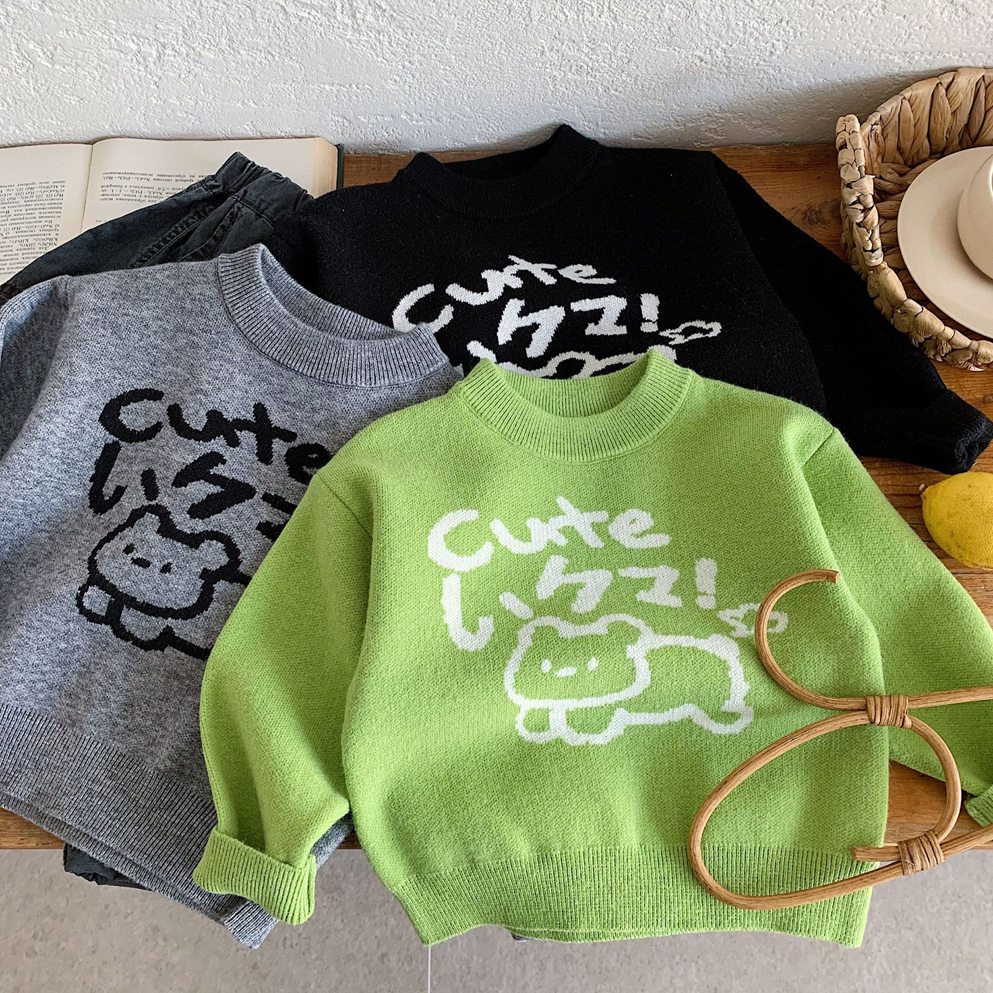 小童卡通套头毛衣男女童2026春秋宝宝洋气线衣韩版儿童圆领针织衫,童装/婴儿装/亲子装,毛衣/针织衫,淘宝优惠券,粉丝福利购,淘宝优惠卷