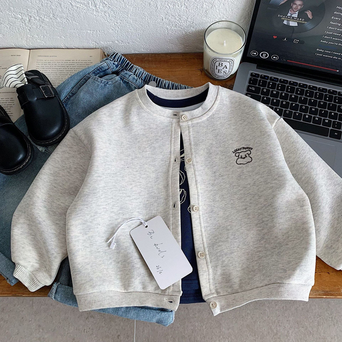 小童刺绣卡通圆领外套男女童2026春秋装宝宝休闲开衫韩版儿童夹克,童装/婴儿装/亲子装,普通外套,淘宝优惠券,粉丝福利购,淘宝优惠卷