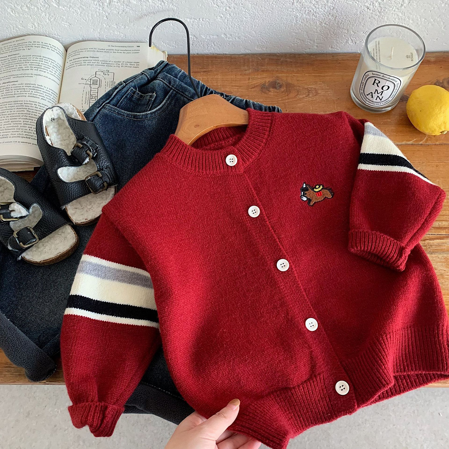 小童喜庆洋气针织开衫男女童2025秋冬装宝宝新年上衣儿童红色毛衣,童装/婴儿装/亲子装,毛衣/针织衫,淘宝优惠券,粉丝福利购,淘宝优惠卷