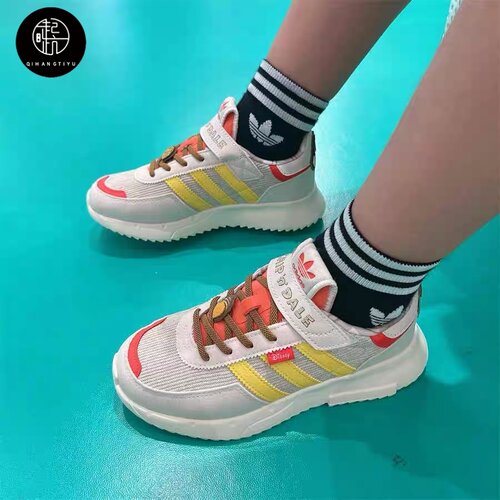 Adidas originals迪士尼联名Retropy F2时尚舒适儿童休闲鞋IH3501