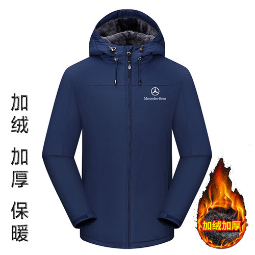 梅赛德斯AMG工作服衣服春秋汽车4S店工装加绒厚风衣fi赛车服外套