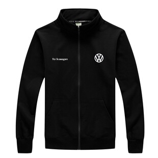 上海一大众汽车工作服长袖卫衣薄款4S店销售立领工装印字定制logo