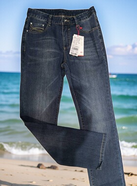 全新威鹏女时尚直筒弹力牛仔裤2024春秋时尚水洗款190132 156910